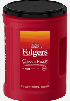FOLGERS 'Classic Roast' Medium Coffee, gemahlener Kaffee 1230 gr